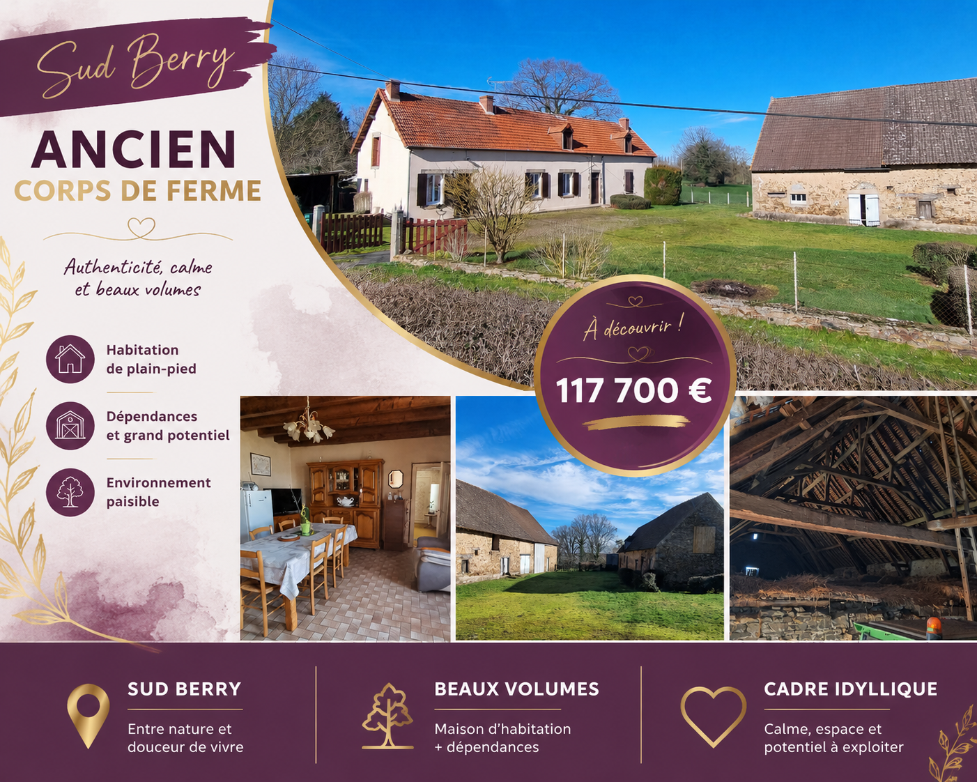 Agence immobilière de HORIZON SUD BERRY IMMOBILIER - Châtre
